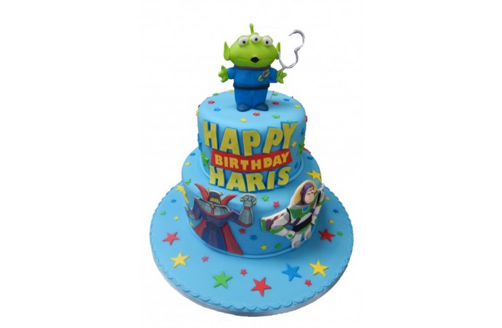 Tiered Toy Story Cake with Scans